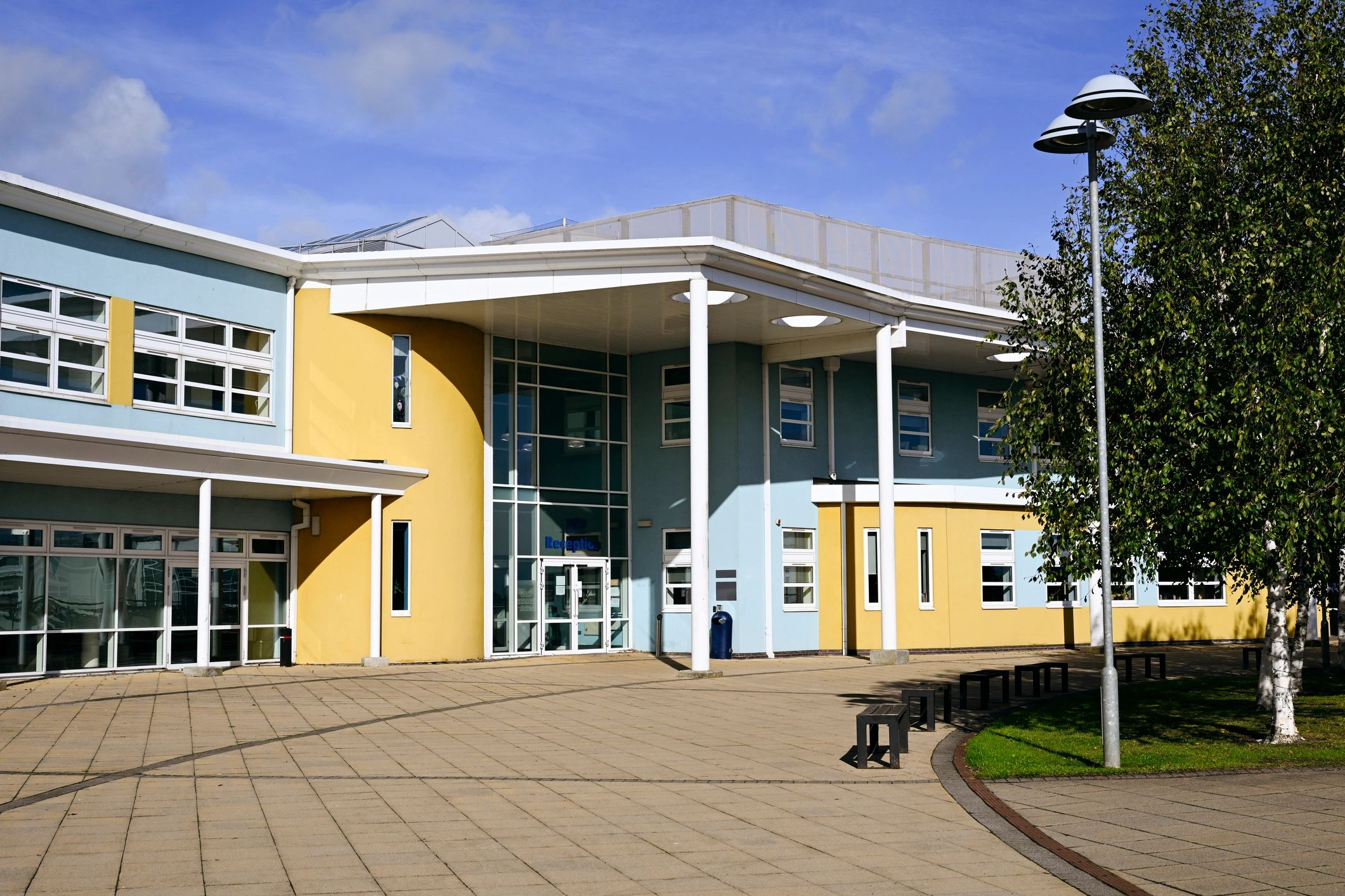 Exterior of a large building